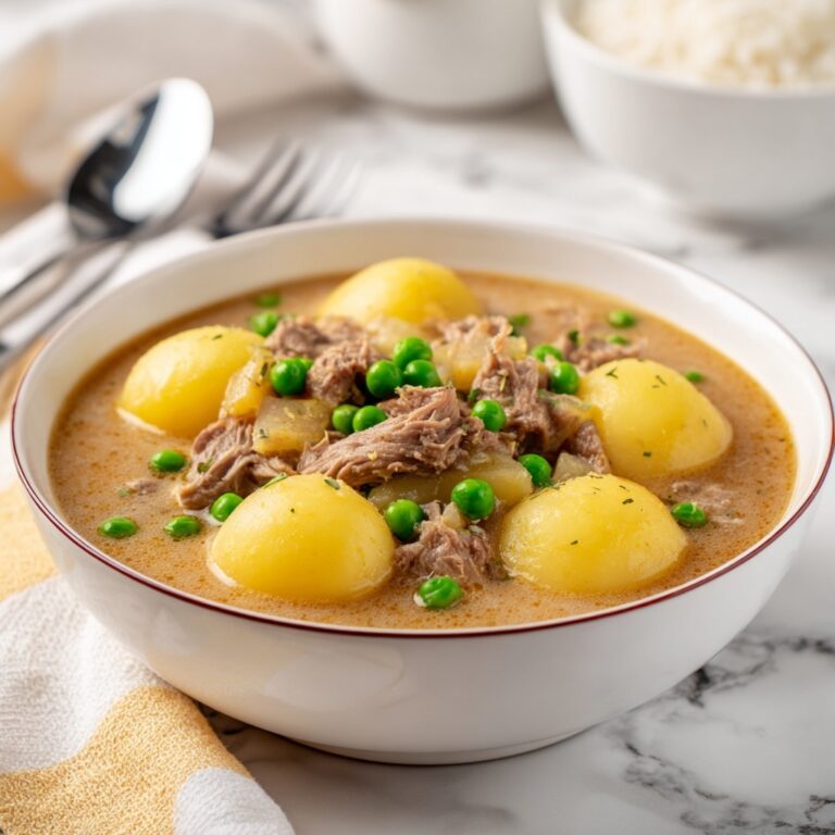 Savory Sinantomas: Filipino Pork Ribs with Pineapple and Green Peas Recipe