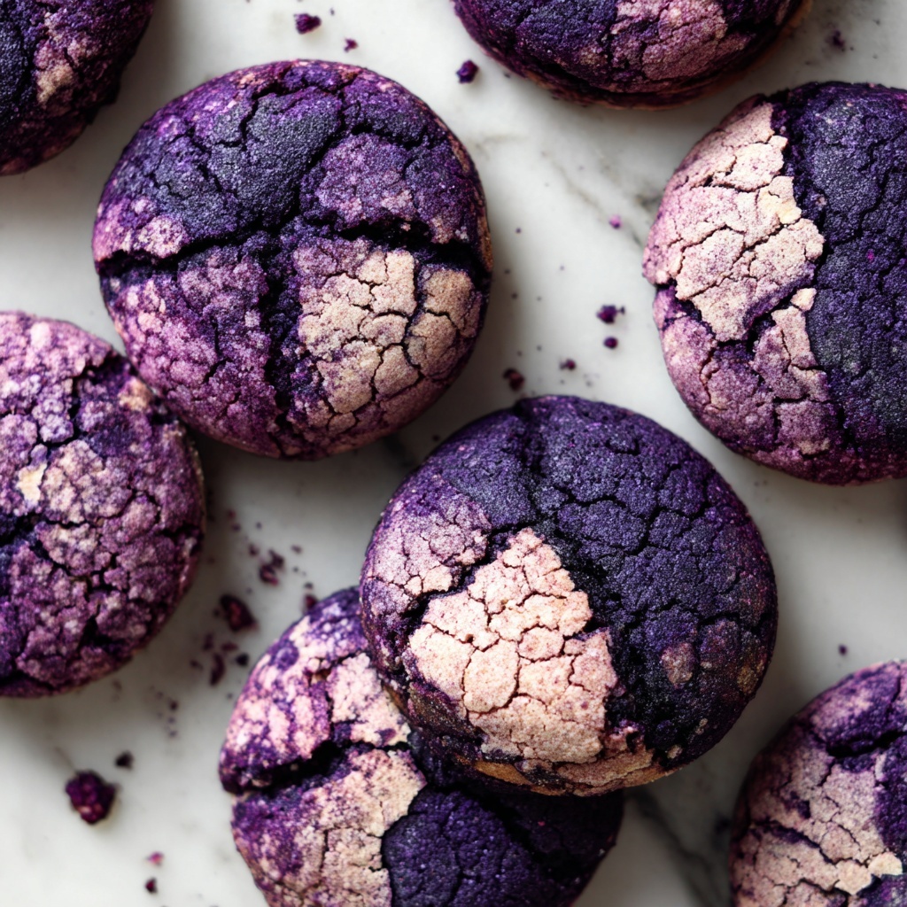Ube Brownie Cookies Recipe - Recipe Image