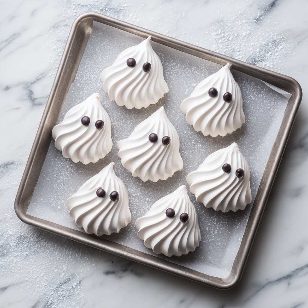 Spooktacular Ghost Meringues Recipe - Recipe Image