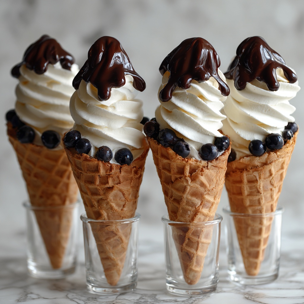 Deliciously Easy Cannoli Cones Recipe - Recipe Image