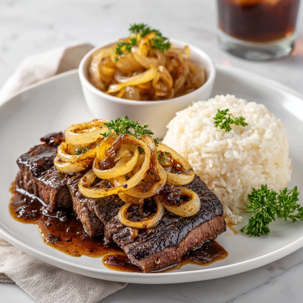 Savory Bistec Encebollado: A Flavorful Twist on Tradition Recipe - Recipe Image