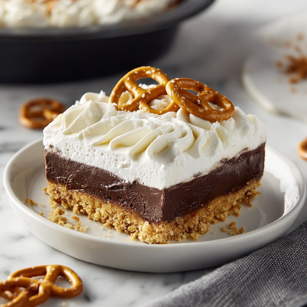 Unforgettable Peanut Butter Pretzel Pie Recipe - Recipe Image