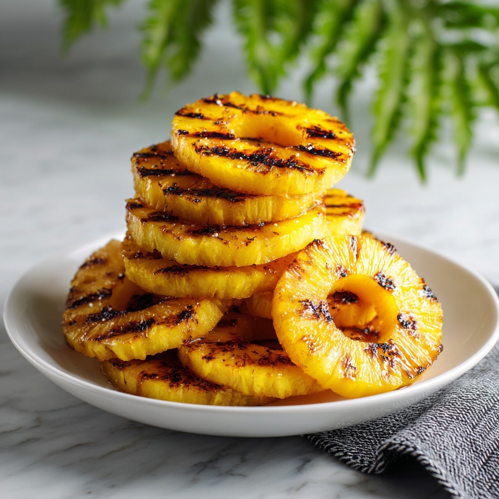 Grilled Pineapple Bliss with Caramelized Brown Sugar Delight Recipe - Recipe Image