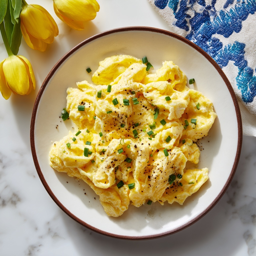 Creamy Boursin Scrambled Eggs Recipe - Recipe Image