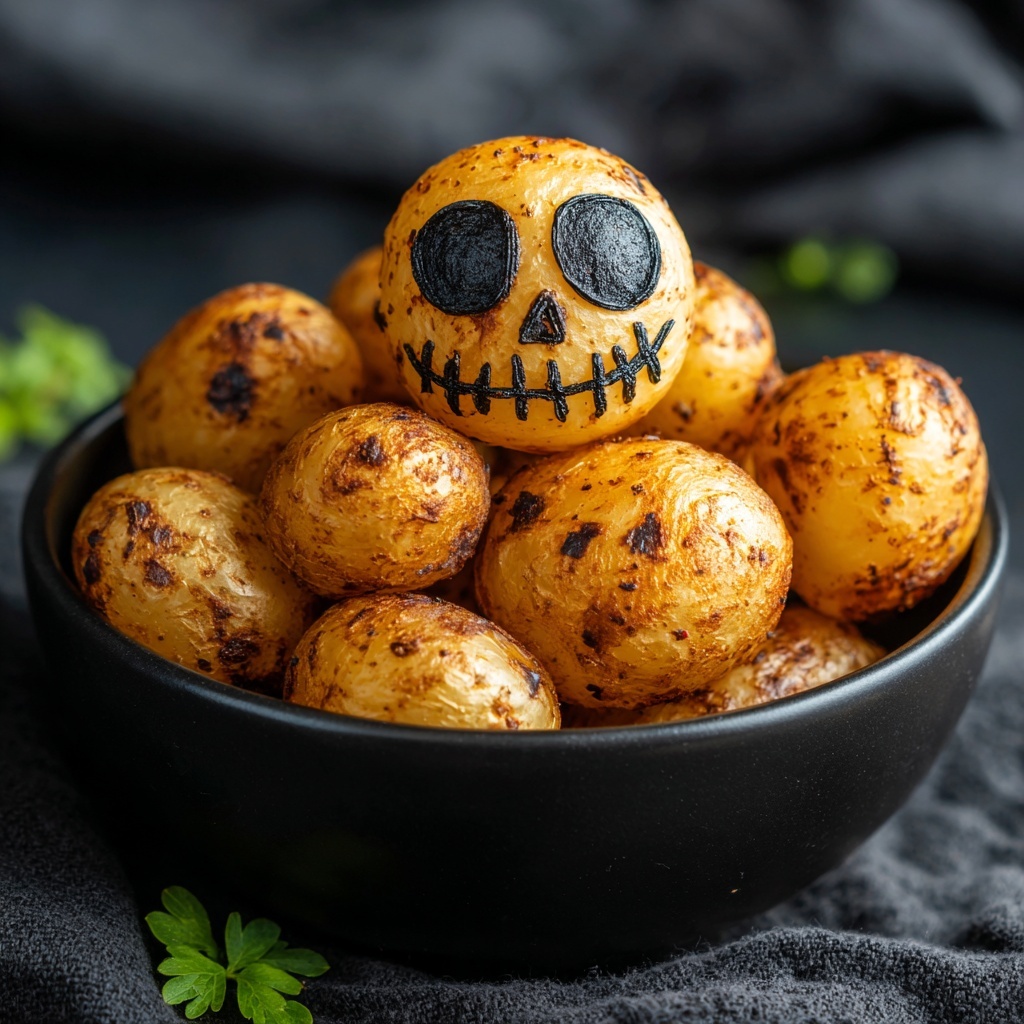 Spooky Skull Potatoes: Creamy Halloween Fun for Everyone Recipe - Recipe Image