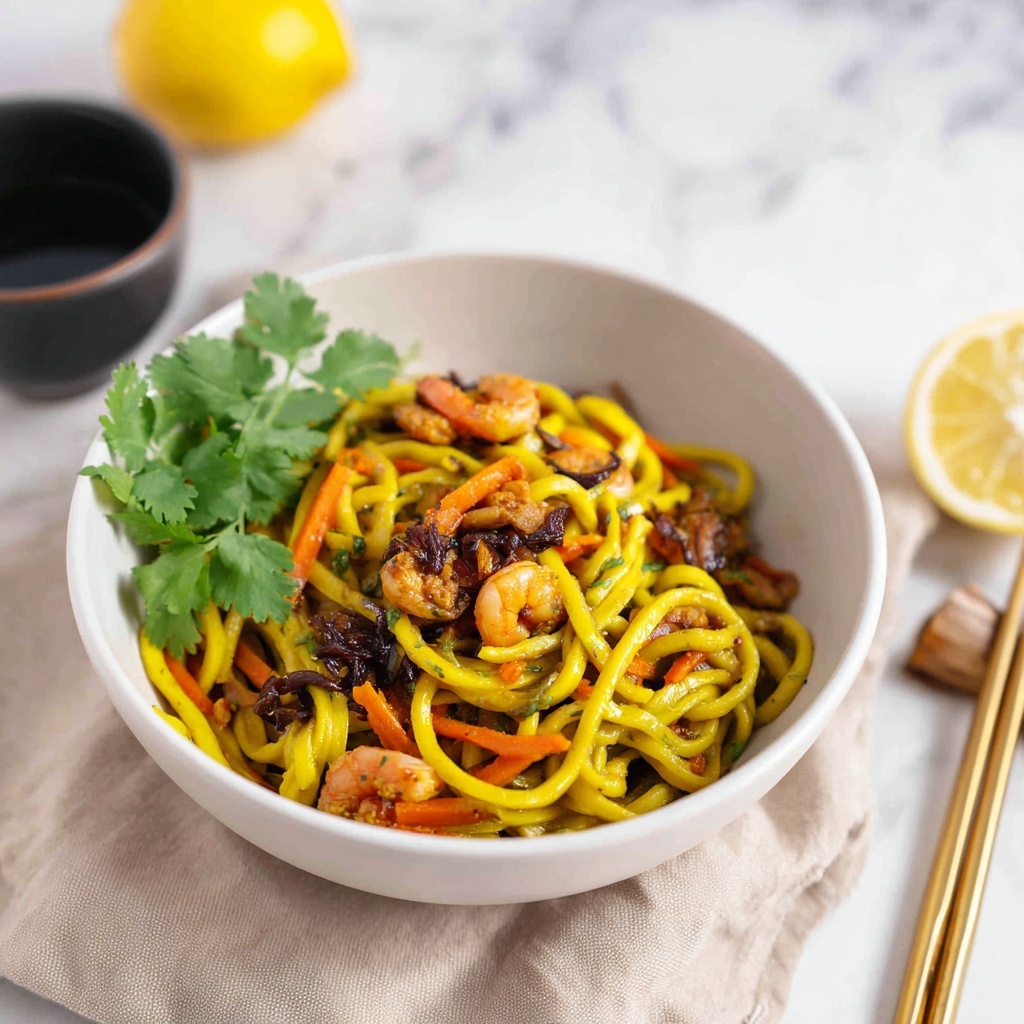 Flavor-Packed Singapore Noodles Ready in 30 Minutes! Recipe - Recipe Image