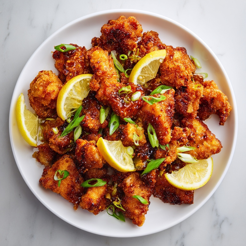 Crispy Chinese Lemon Chicken Recipe - Recipe Image