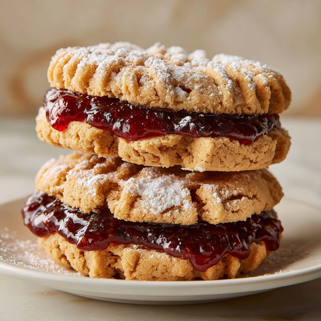 Peanut Butter and Jelly Sandwich Cookies Recipe - Recipe Image