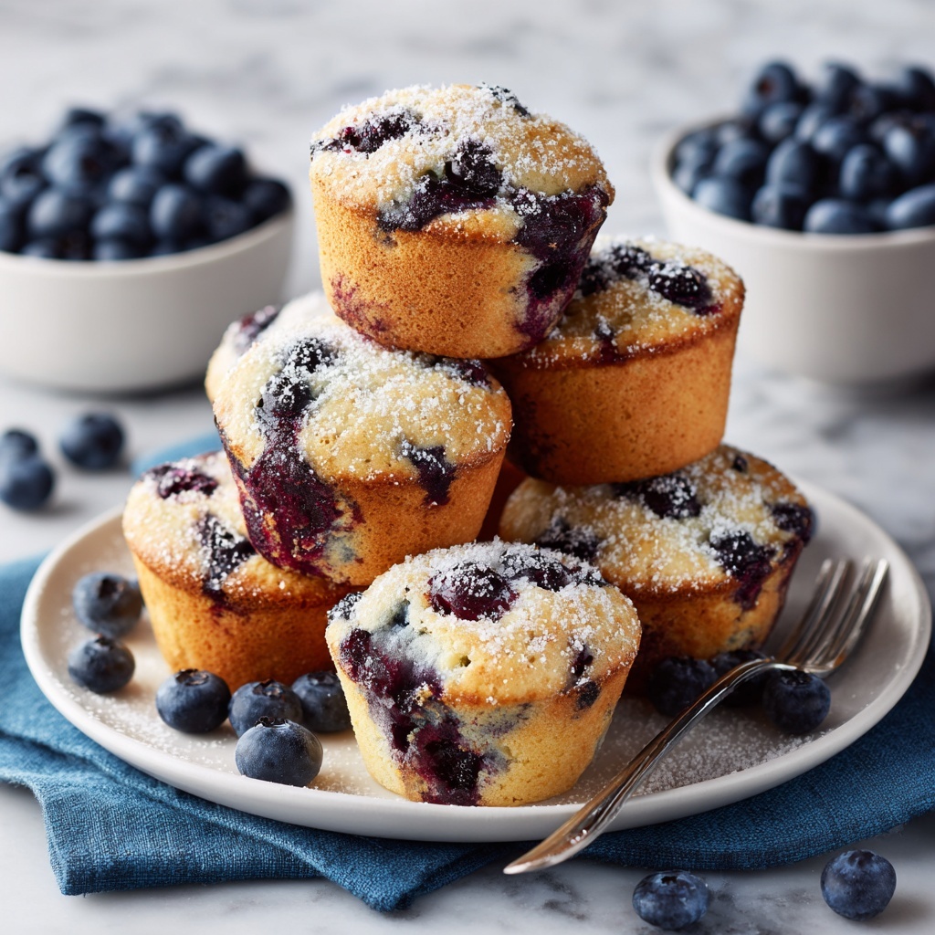 Vanilla Blueberry Protein Muffins: The Perfect Healthy Breakfast Recipe - Recipe Image