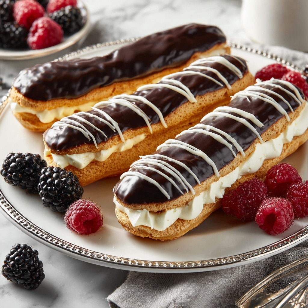 Classic Chocolate Éclairs Recipe - Recipe Image