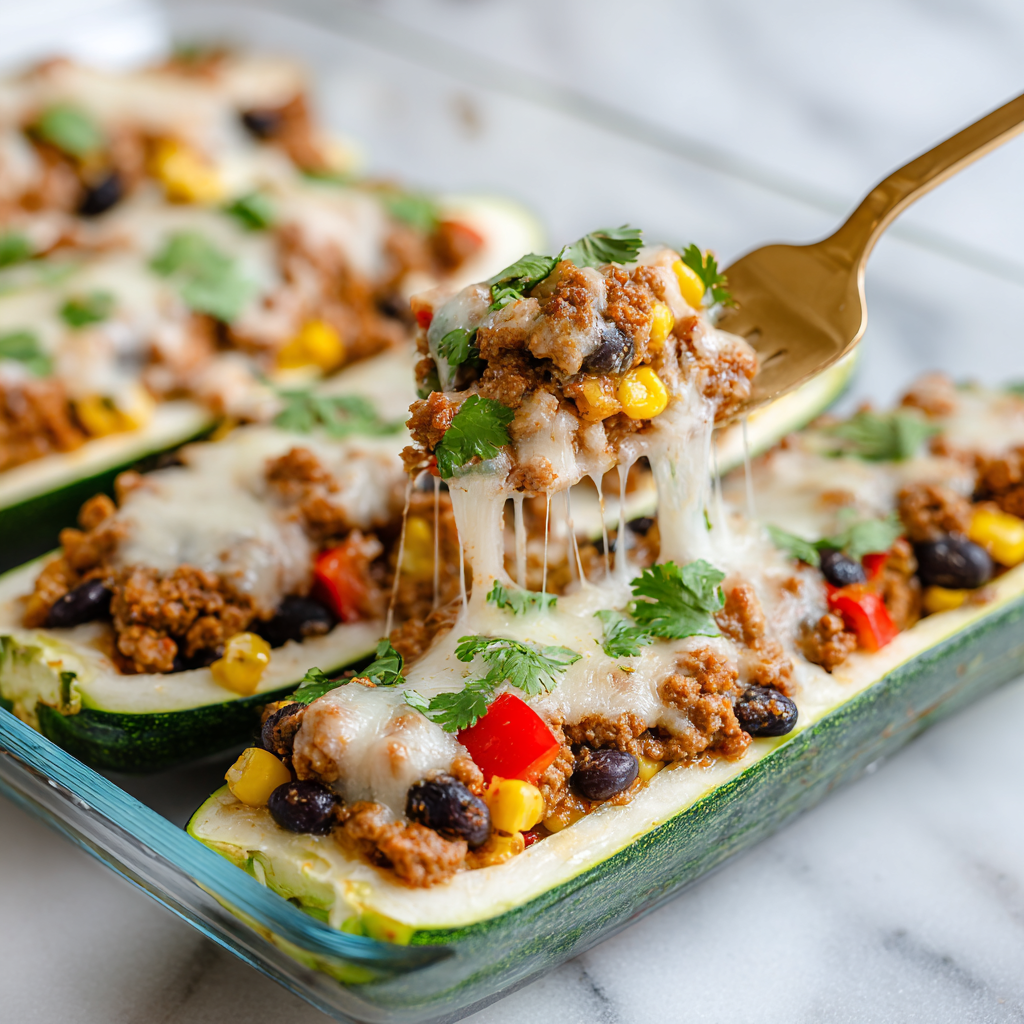 Mexican Zucchini Boats Recipe - Recipe Image