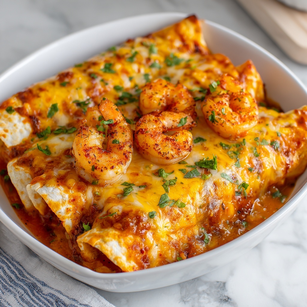 Creamy Shrimp Enchiladas Recipe - Recipe Image