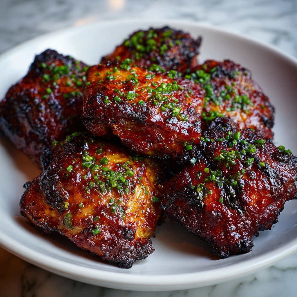 Garlic Miso Chicken Thighs (Air Fryer) Recipe - Recipe Image