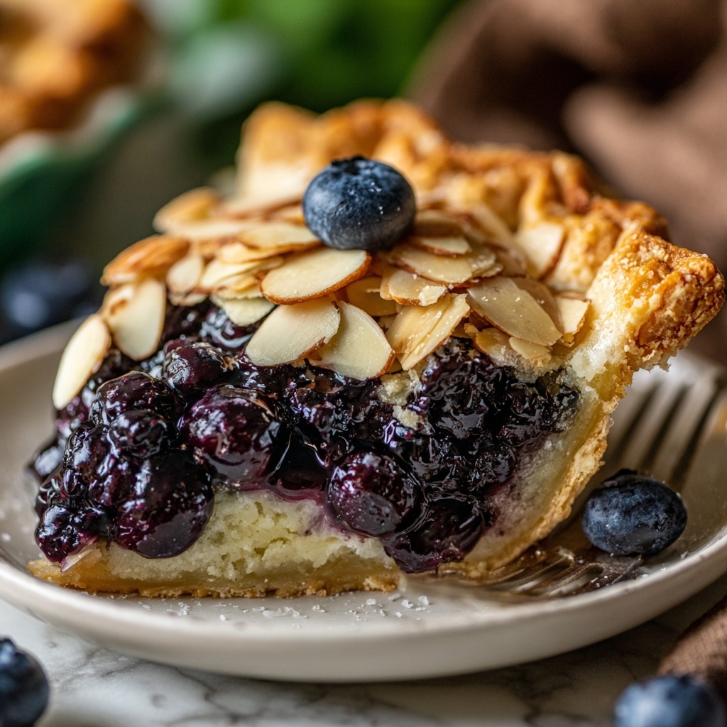 Christmas Blueberry Almond Tart Recipe - Recipe Image