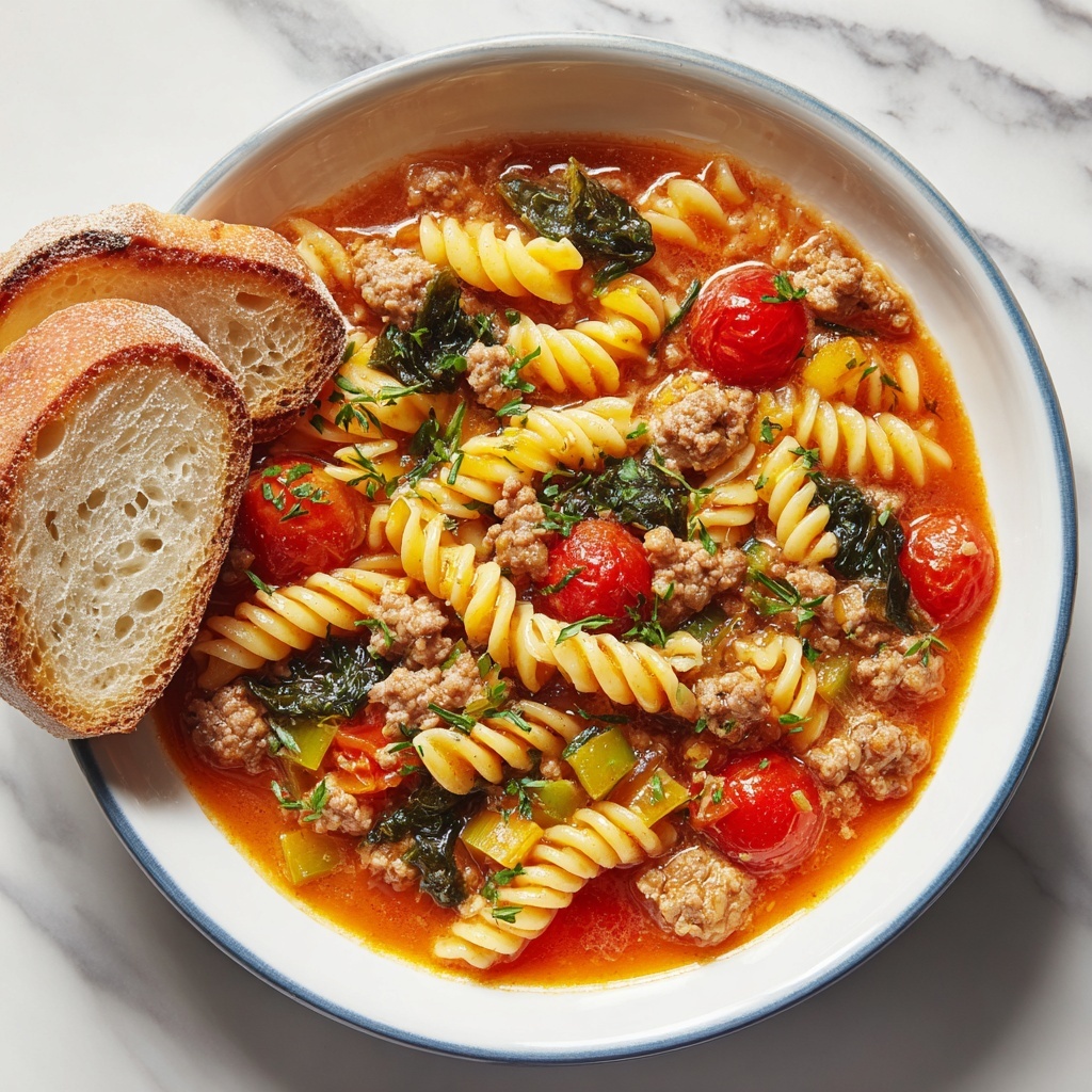 Delicious Vegan Lasagna Soup for Cozy Nights In Recipe - Recipe Image