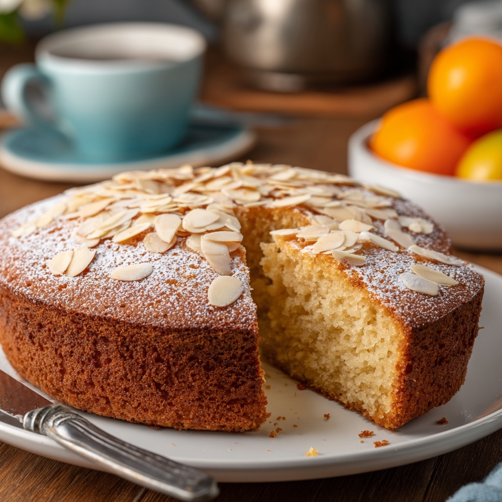 Tangerine Almond Date Cake with Cardamom Syrup Recipe - Recipe Image