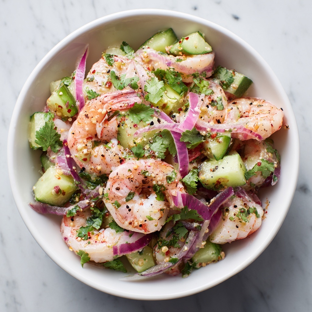 Cucumber Shrimp Salad: A Refreshing 5-Minute Delight Recipe - Recipe Image