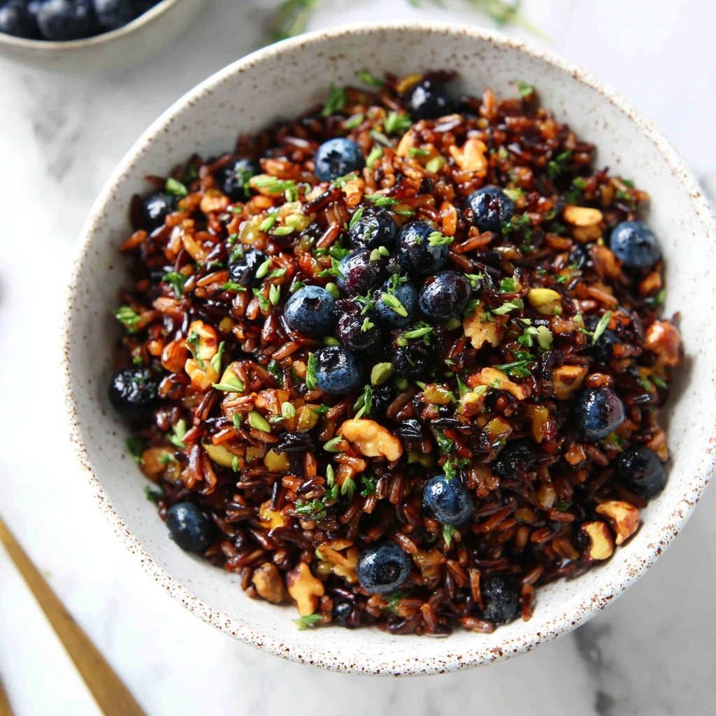 Wild Rice with Dried Blueberries and Pecans Recipe - Recipe Image
