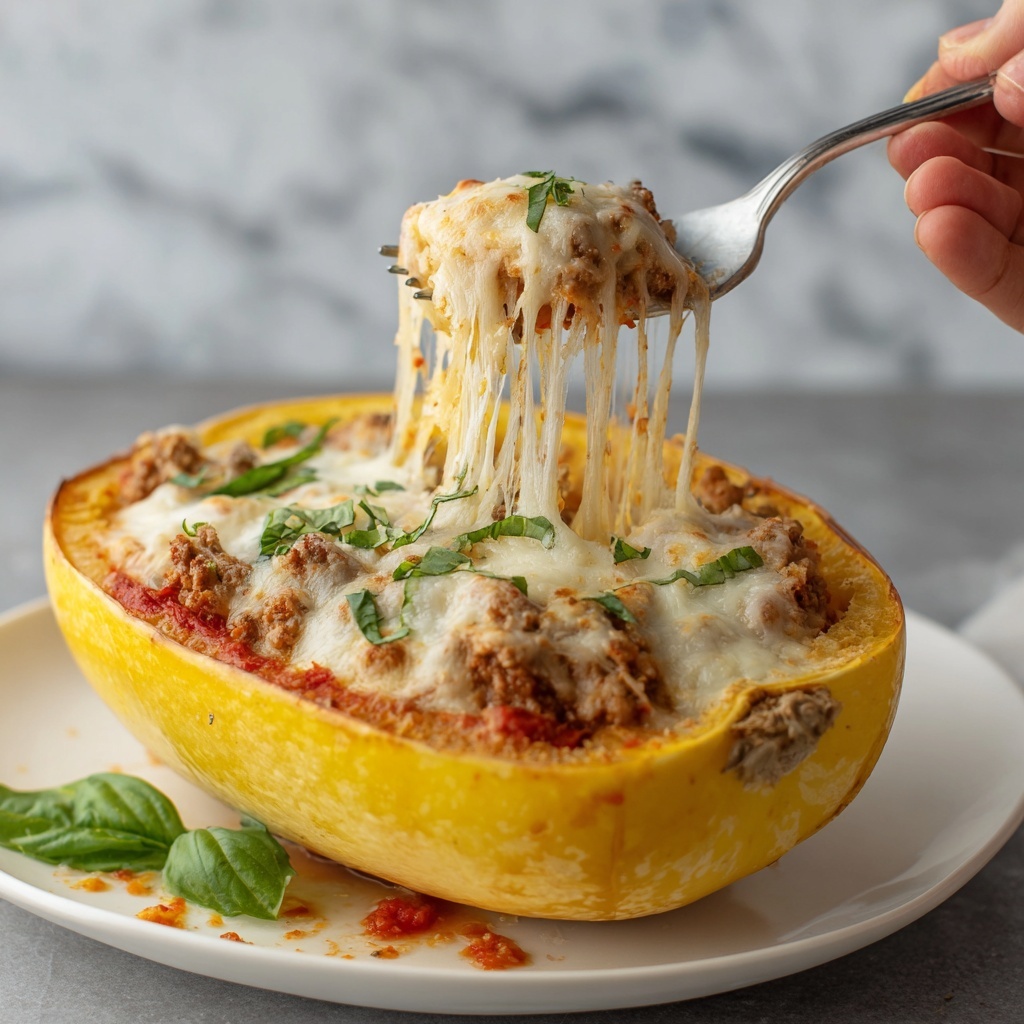 Chicken Parmesan Stuffed Spaghetti Squash Recipe - Recipe Image