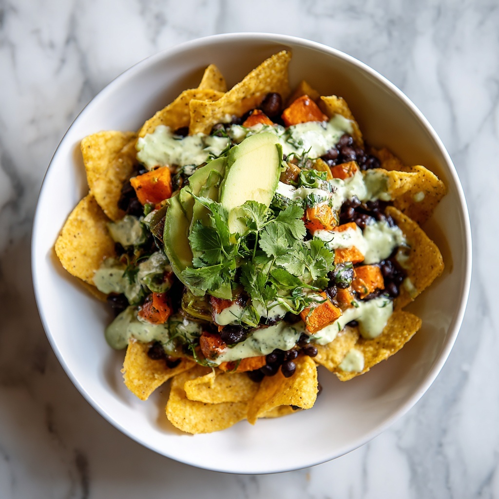 Sweet Potato and Black Bean Nachos Recipe - Recipe Image