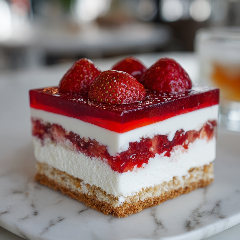 Strawberry Eclair Cake : Irresistible No-Bake Dessert Recipe - Recipe Image