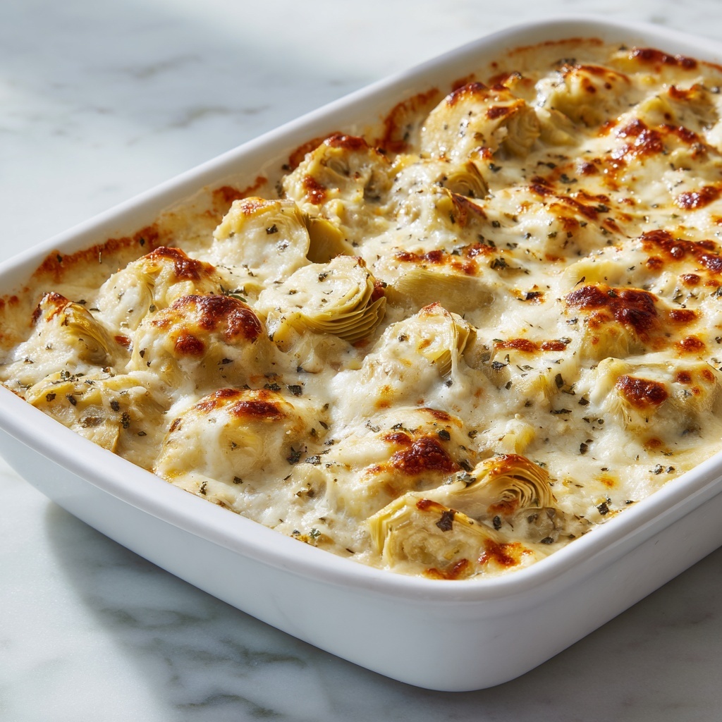 Baked Artichoke Hearts: 5 Irresistible Cheesy Delights Recipe - Recipe Image