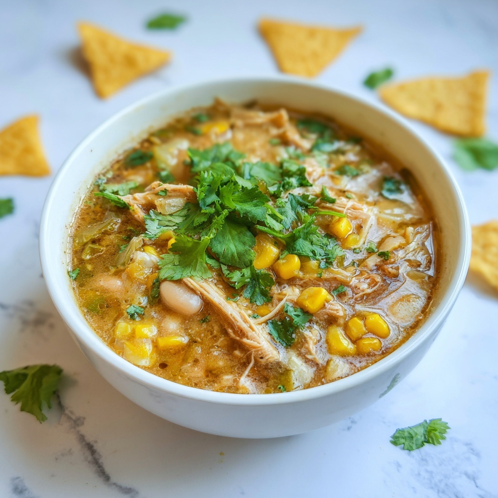 White Chicken Chili with Cream Cheese: 5 Cozy Comforts Recipe - Recipe Image