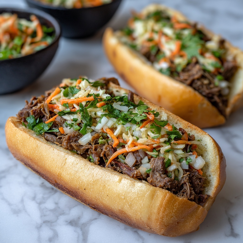 Instant Pot Italian Beef Sandwich with Pepperoncini and Giardiniera Recipe - Recipe Image