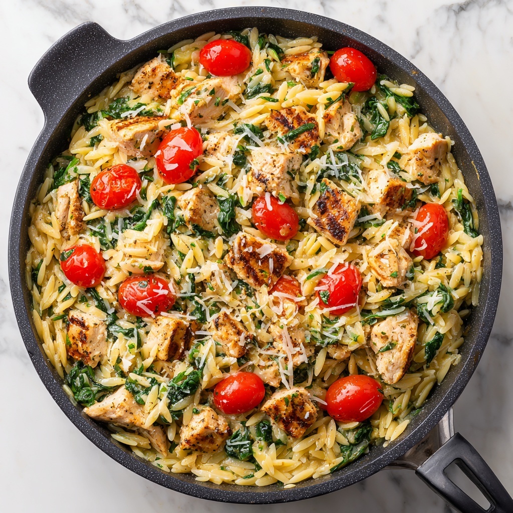 High Protein Chicken Orzo: 30g Protein for a Delightful Meal Recipe - Recipe Image