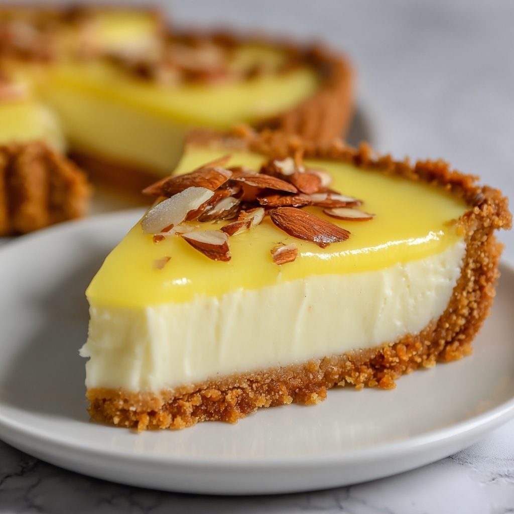 Fresh Lemon Mascarpone Tart with Almond Crust Recipe - Recipe Image