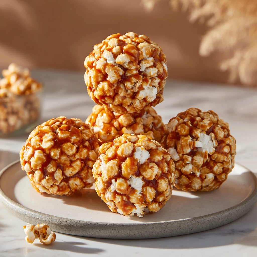 Caramel Popcorn Balls Recipe - Recipe Image