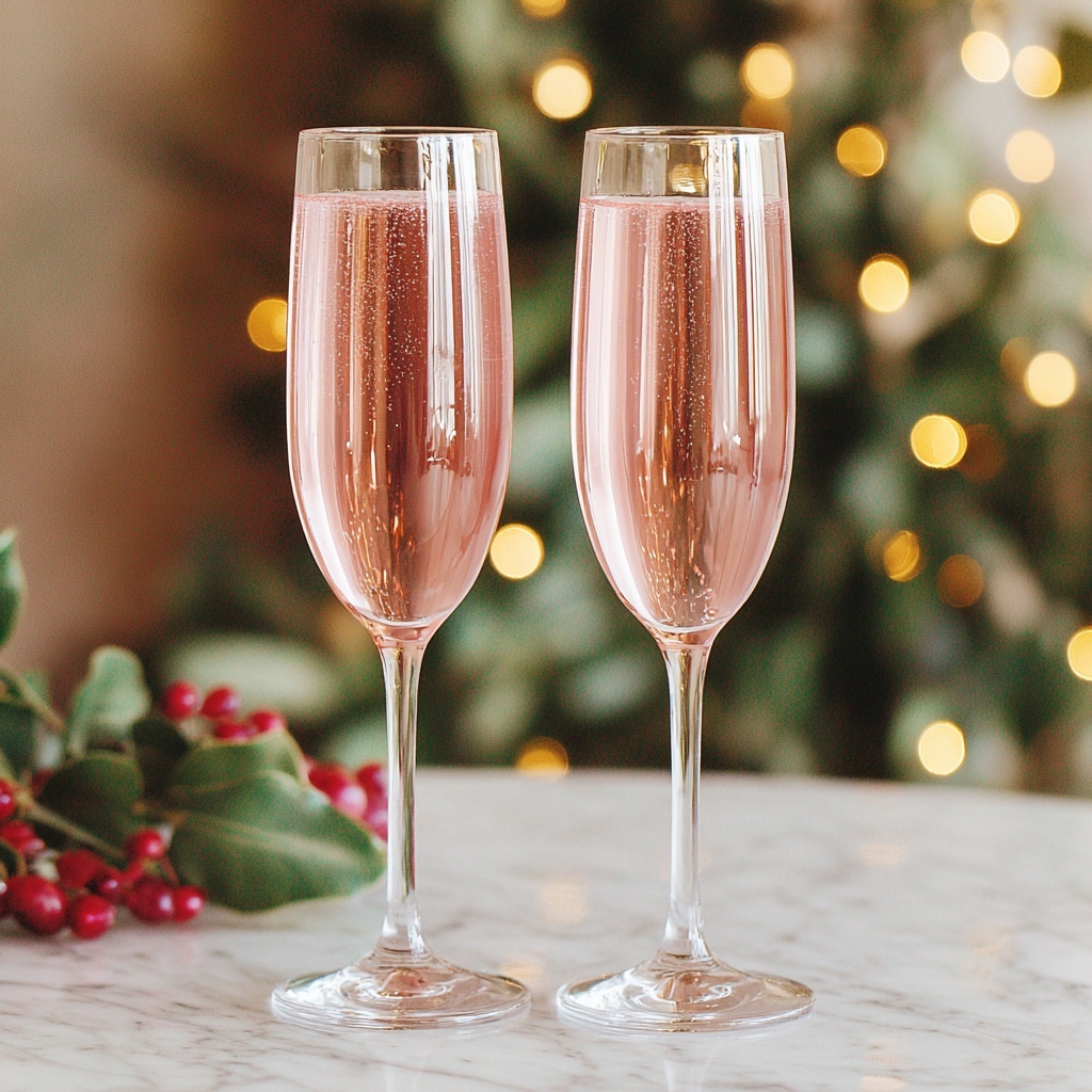 Cranberry Mimosa Magic: Easy Holiday Sparkle Recipe - Recipe Image
