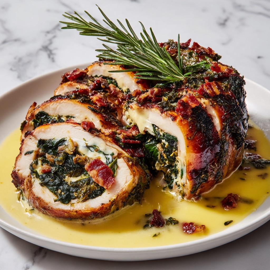 Stuffed Chicken Breast with Spinach and Mozzarella Recipe - Recipe Image