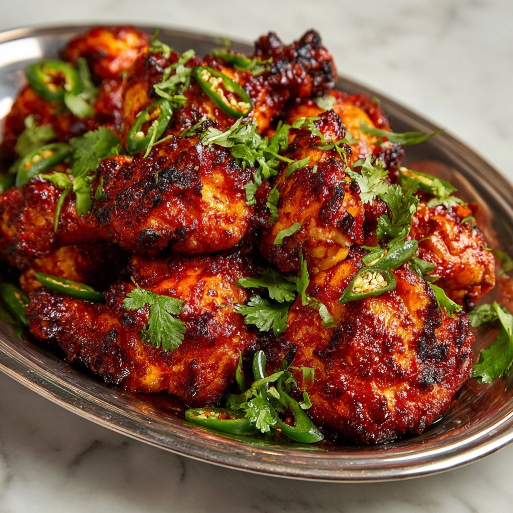 Spicy Indo-Chinese Chilli Chicken Recipe - Recipe Image