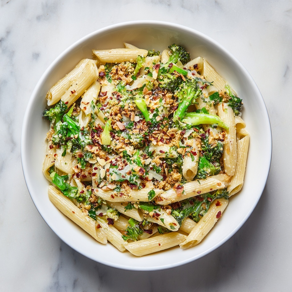 Warm Broccoli, Almond & Lemon Pasta Recipe - Recipe Image