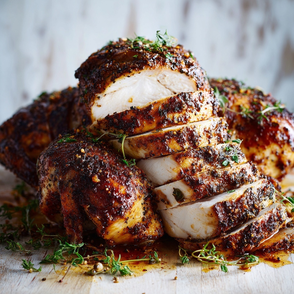 Smoked Turkey with Apple, Onion, and Lemon Flavor Recipe - Recipe Image