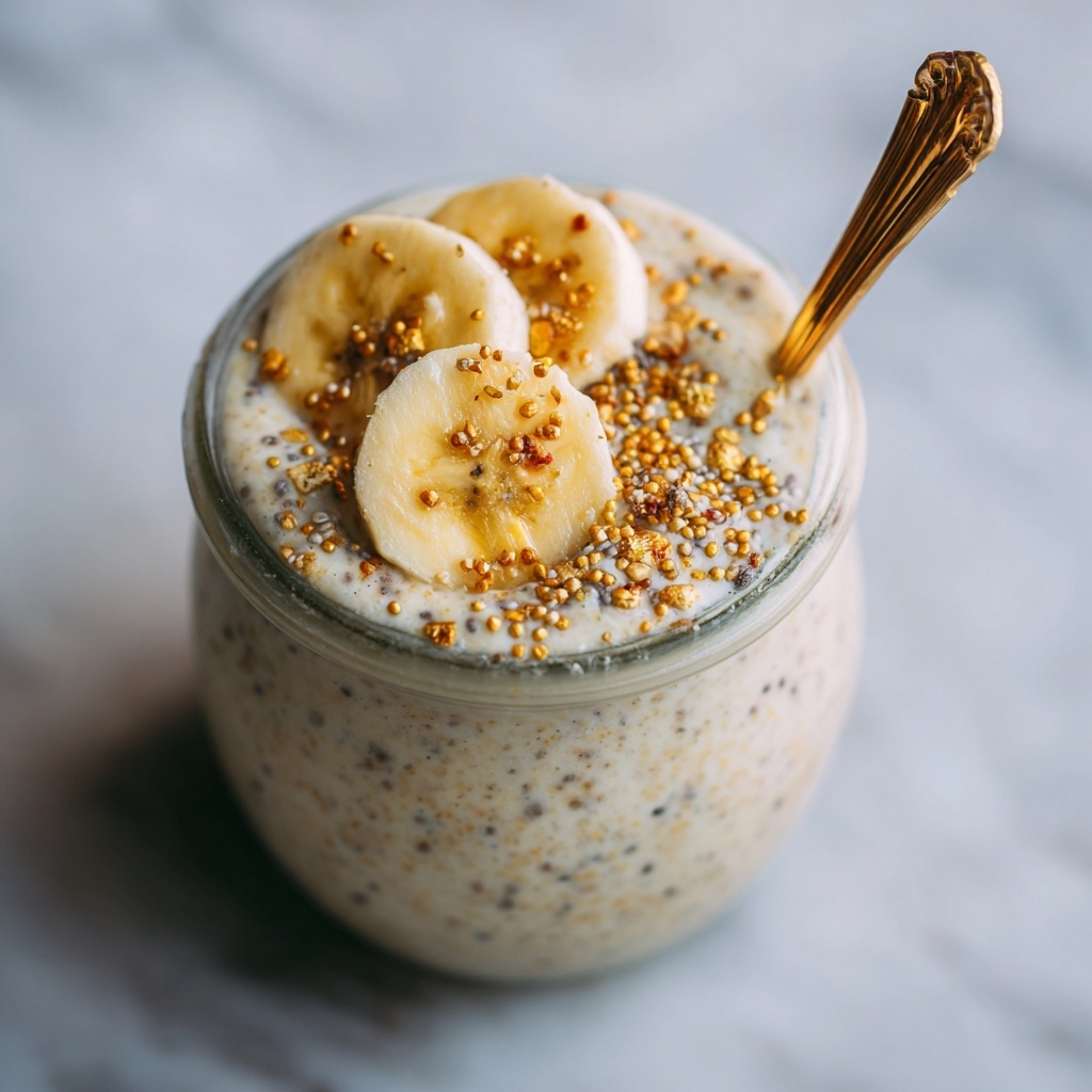 Banana Cream Pie Overnight Oats for a Wholesome Morning Boost Recipe - Recipe Image