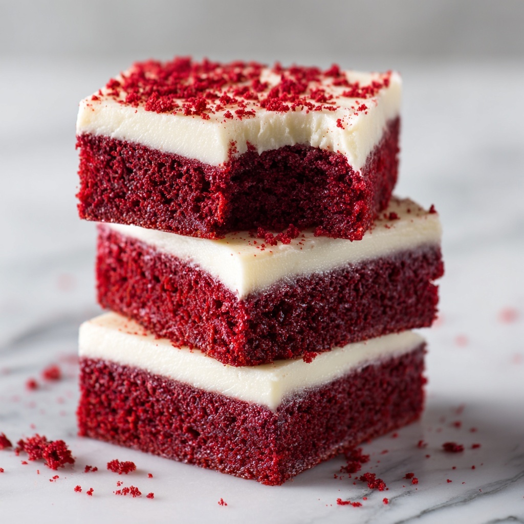 Decadent Red Velvet Brownies with Cream Cheese Frosting Recipe - Recipe Image
