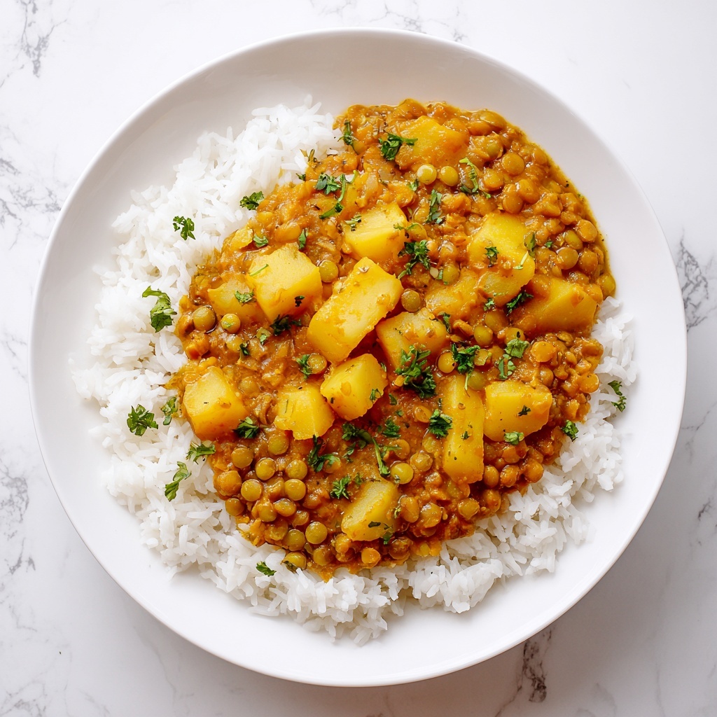 Vegan Butter Lentils and Potatoes Recipe - Recipe Image