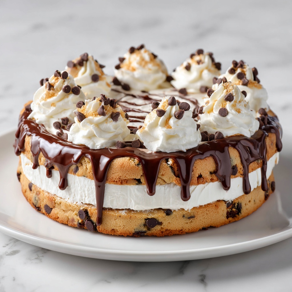 Chocolate Chip Cookie Dough Ice Cream Cake Recipe - Recipe Image