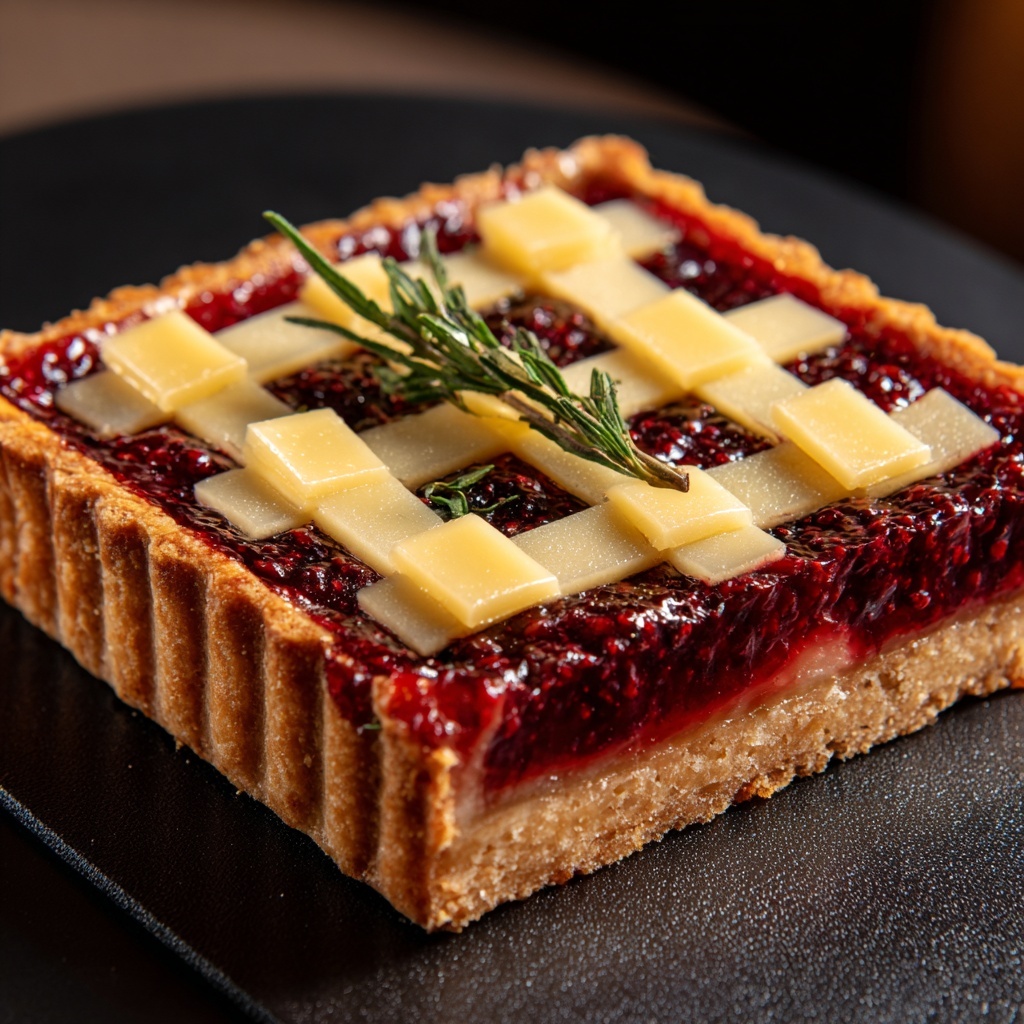 Cranberry Brie Tart with Pancetta Recipe - Recipe Image