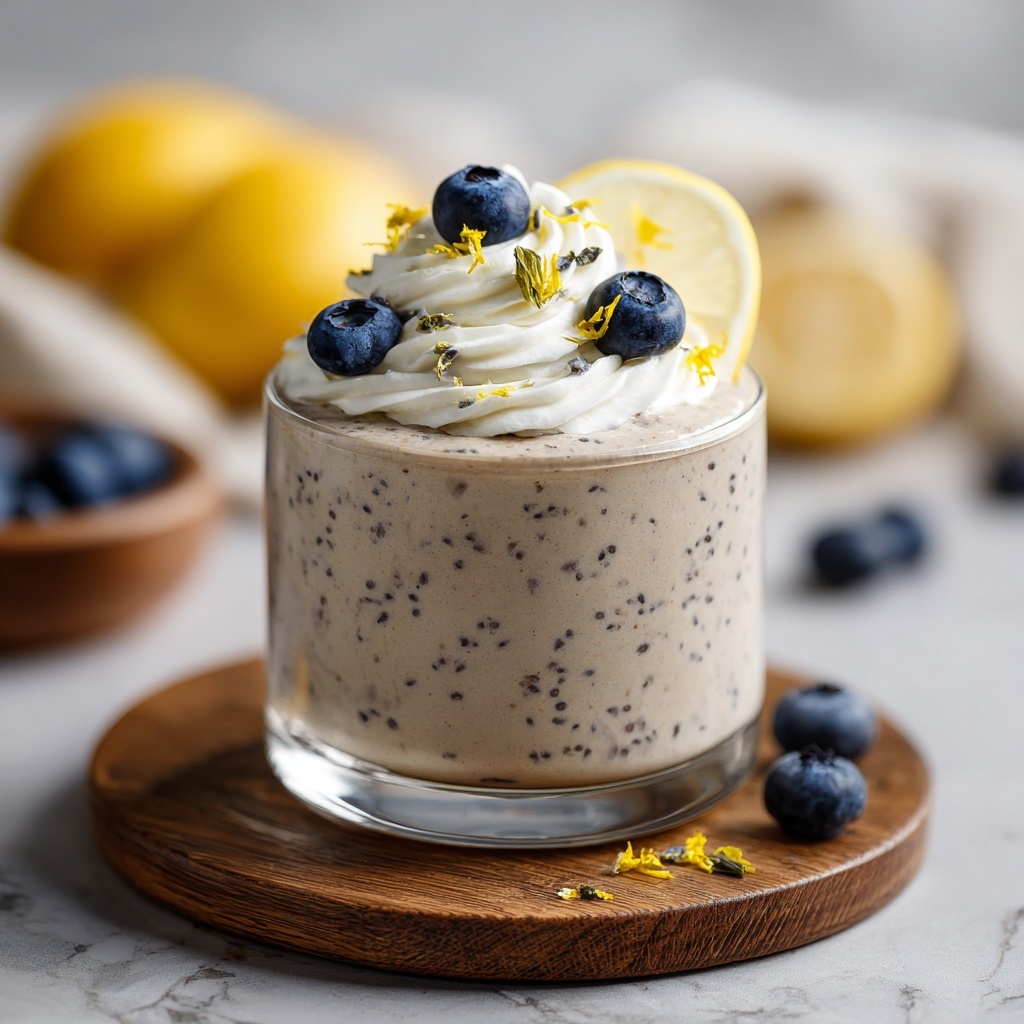 Vegan Lemon Poppy Seed Overnight Oats Recipe - Recipe Image