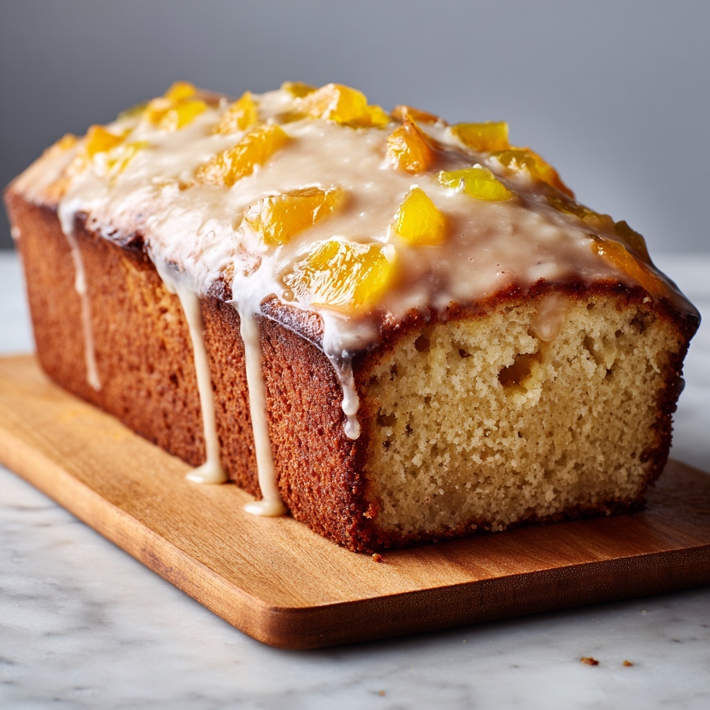 Peach Bread Bliss with Cinnamon Glaze Recipe - Recipe Image