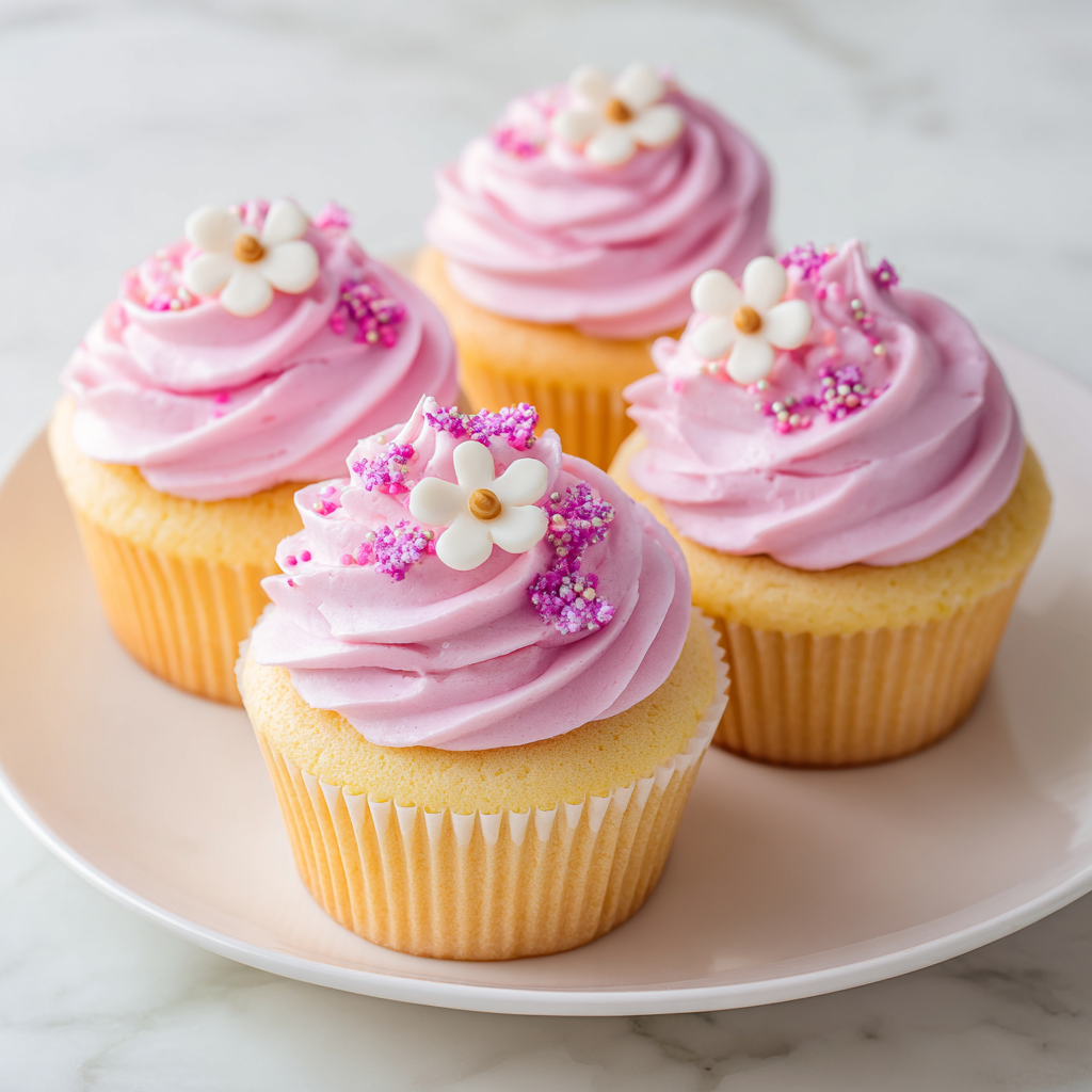Cherry Blossom Cupcakes Recipe - Recipe Image