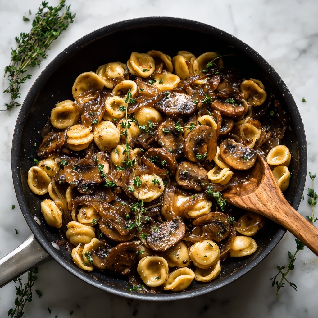 One Pot French Onion Pasta Recipe - Recipe Image