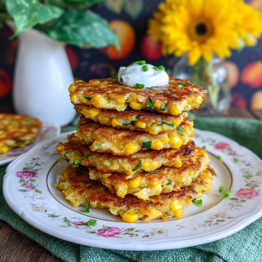 Corn Zucchini Fritters Recipe - Recipe Image