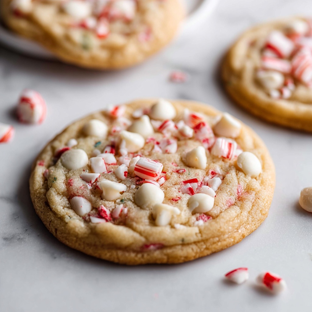White Chocolate Candy Cane Cookies Recipe - Recipe Image