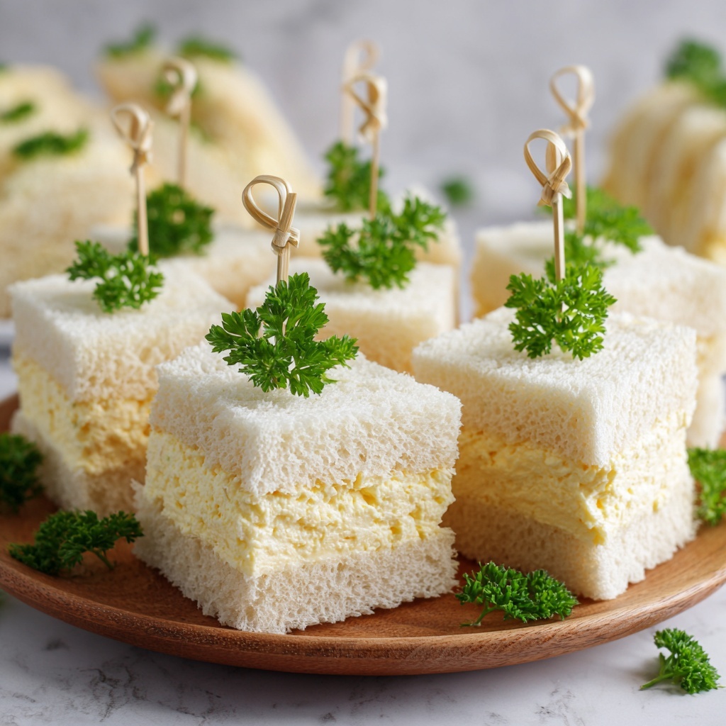 Egg Salad Finger Sandwiches Recipe - Recipe Image