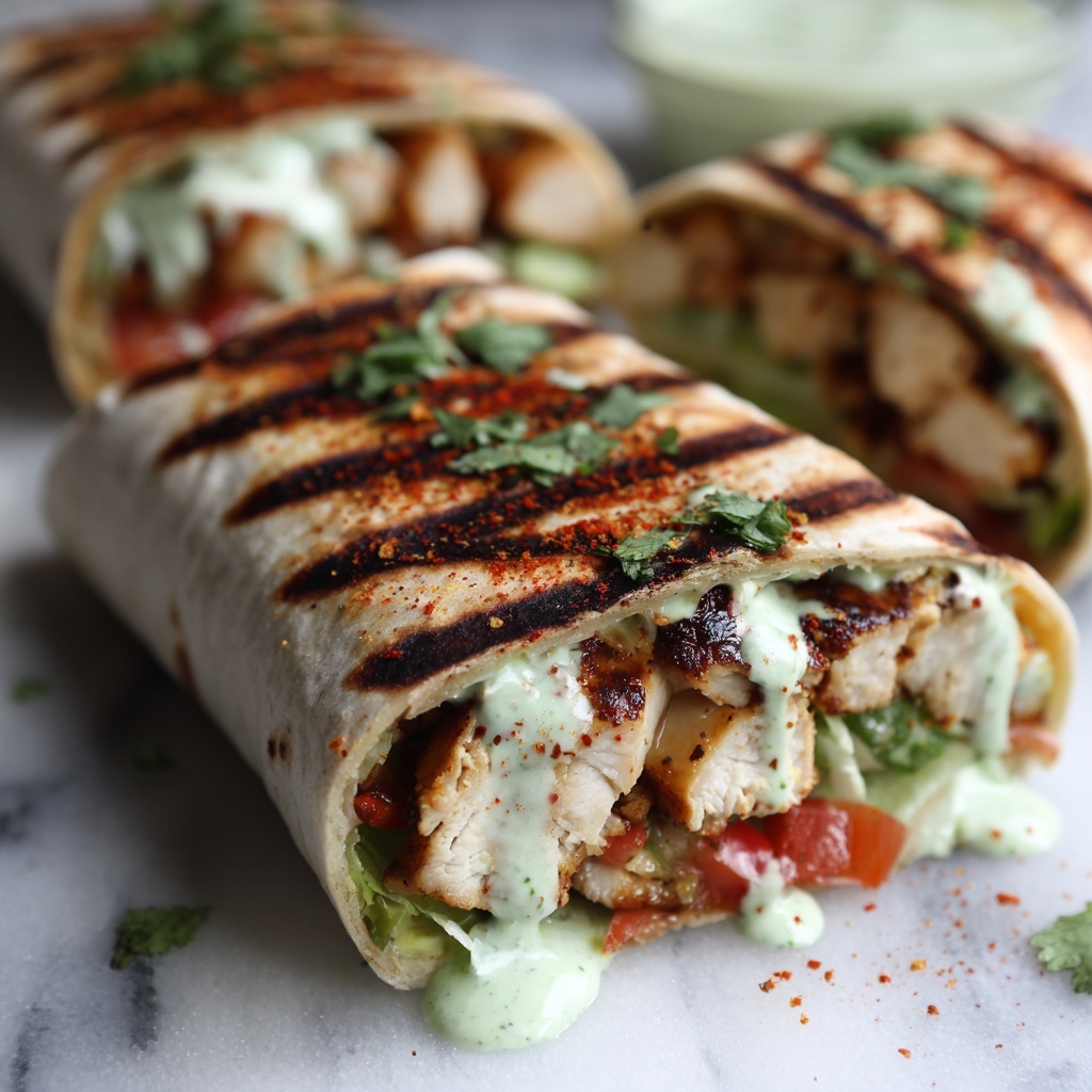 Chipotle Ranch Grilled Chicken Burrito Recipe - Recipe Image
