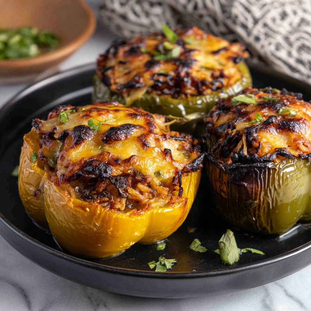 Buffalo Chicken Stuffed Peppers Recipe - Recipe Image